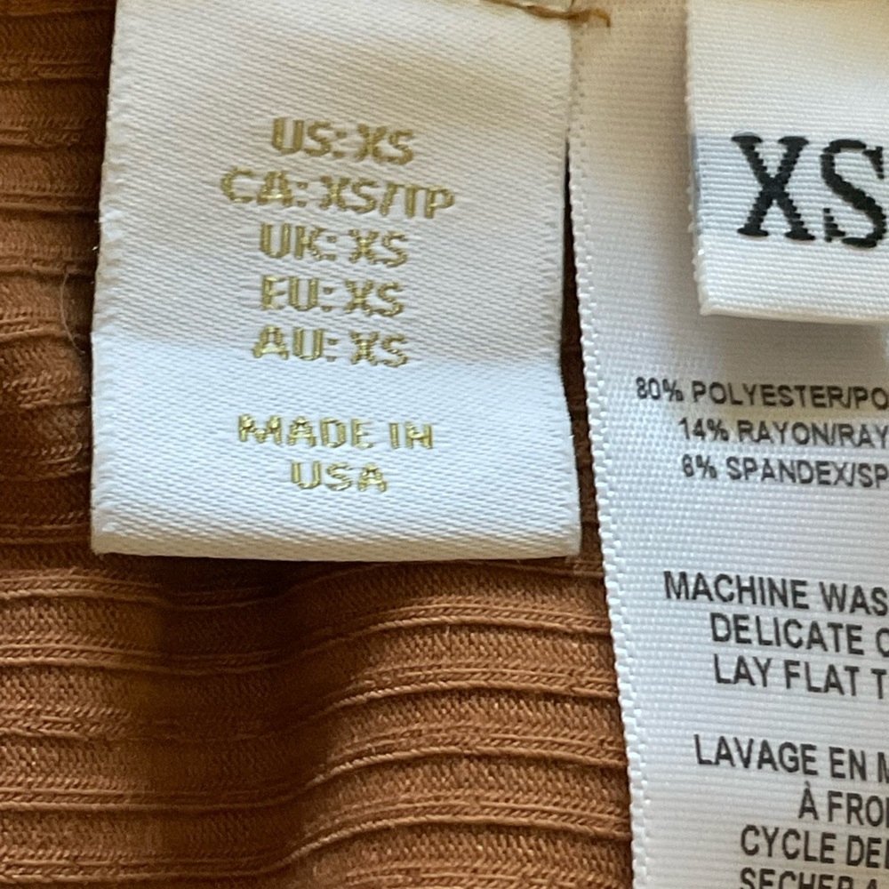 House of HARLOW 1960 One Shoulder Ribbed Dress. Size XS - Picture 9 of 13